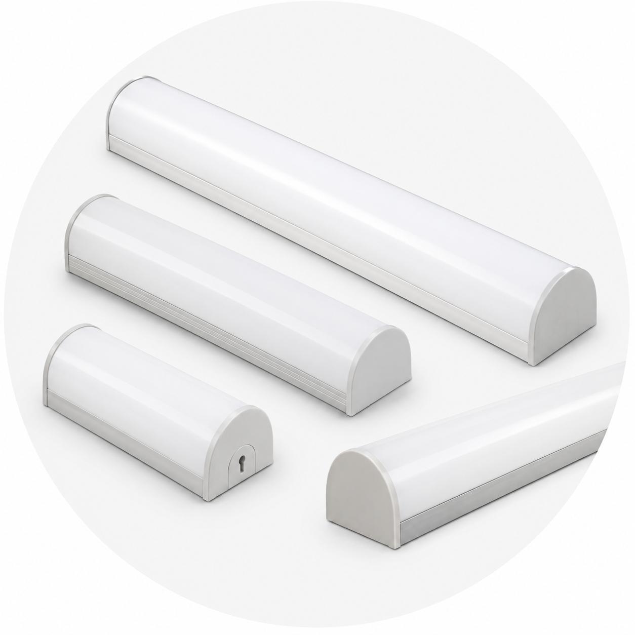 Đèn LED bán nguyệt sáng rộng, dễ lắp đặt